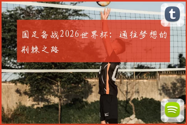 国足备战2026世界杯:通往梦想的荆棘之路